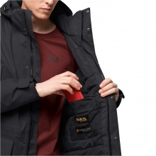 Jack Wolfskin Parka Fierce Wind (wodoodporny i wiatroszczelny, z materiałów z recyklingu) czarny męski